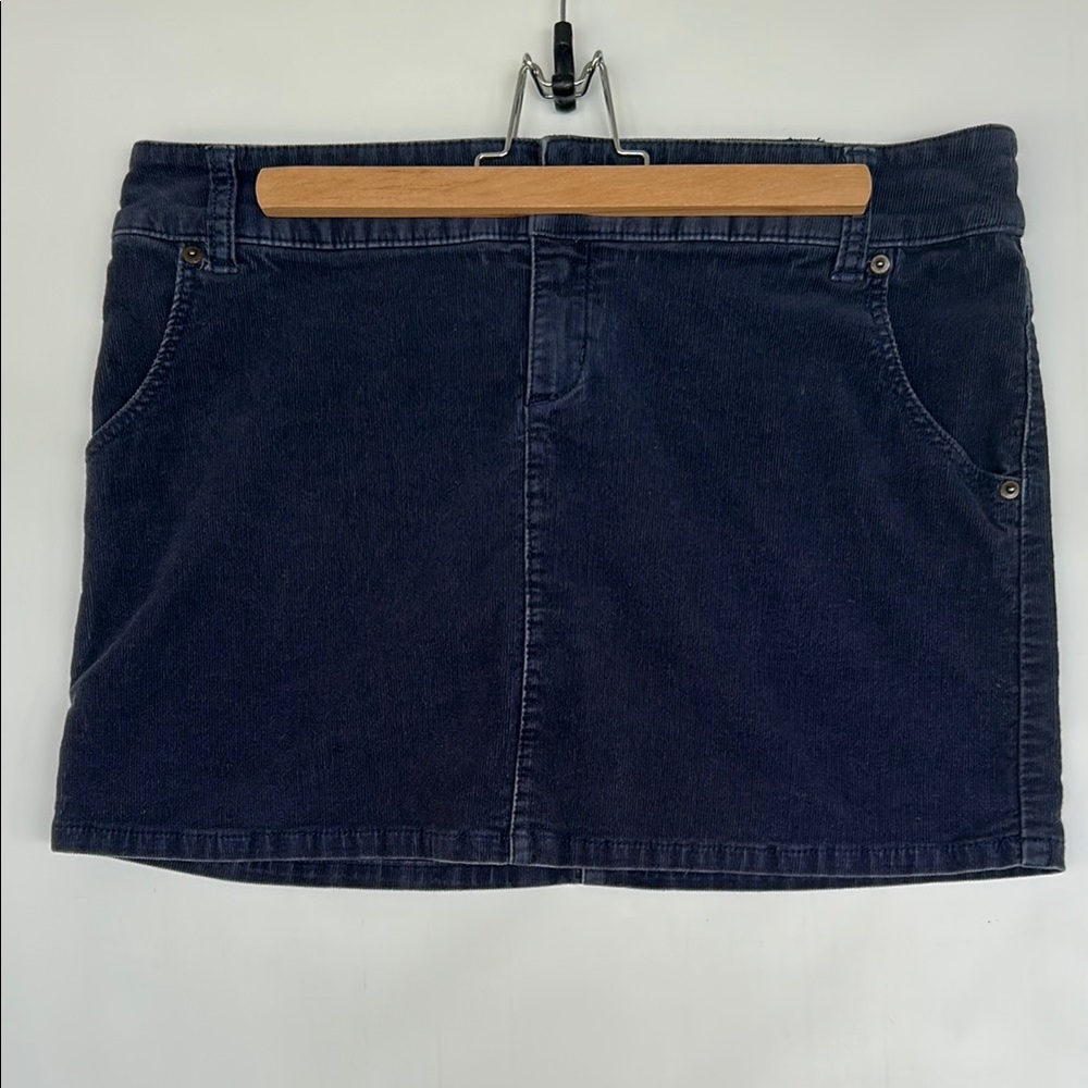 🌼3 for $15🌼 Vintage Mossimo Dark Blue Corduroy Miniskirt